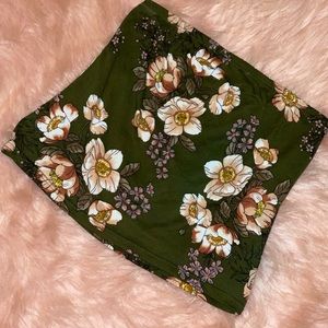 Large floral tube top